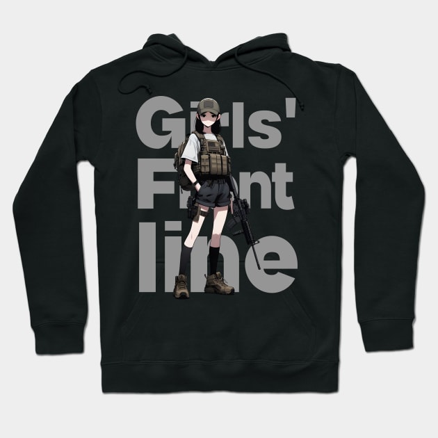 Girls' Frontline Tactical Chic Tee: Where Strength Meets Style Hoodie by Rawlifegraphic